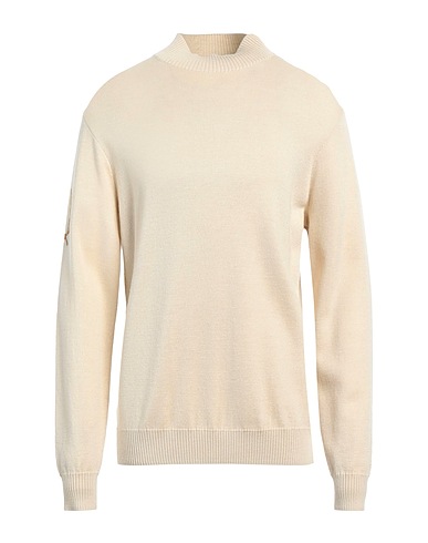 FRED PERRY Polo neck Beige 50% Wool, 25% Acrylic, 25% Recycled acetate