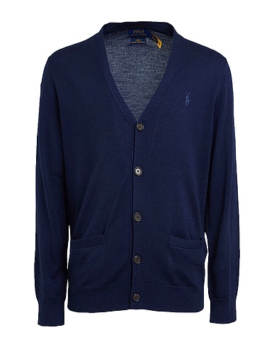 POLO RALPH LAUREN Cardigan Midnight blue 100% Merino Wool