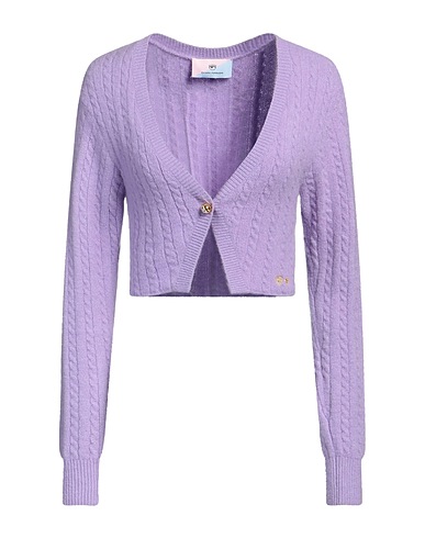 CHIARA FERRAGNI Strickjacke Lila 41% Acryl, 28% Polyamid, 28% Wolle, 3% Elastan