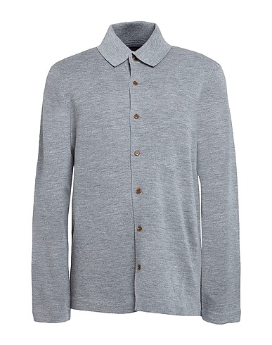POLO RALPH LAUREN Cardigan Grey 100% Merino Wool