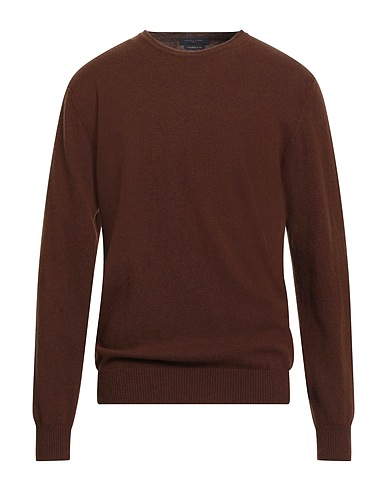 DANIELE FIESOLI Jumper Brown 90% Merino Wool, 10% Cashmere