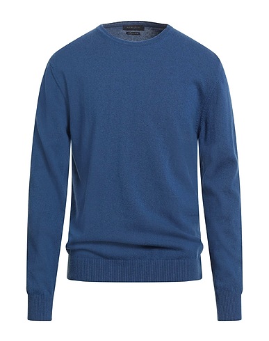 DANIELE FIESOLI Sweater Blue 90% Merino Wool, 10% Cashmere