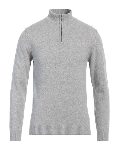 DANIELE FIESOLI Sweater with zip Grey 90% Wool, 10% Cashmere
