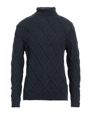 DANIELE FIESOLI Turtleneck Midnight blue 70% Merino Wool, 30% Polyamide