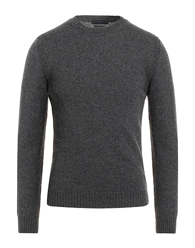 DANIELE FIESOLI Pullover Braungrau 50% Baby alpakawolle, 50% Merinowolle