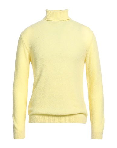 DANIELE FIESOLI Polo neck Yellow 65% Merino Wool, 25% Polyamide, 10% Cashmere