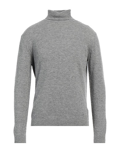DANIELE FIESOLI Polo neck Grey 65% Merino Wool, 25% Polyamide, 10% Cashmere