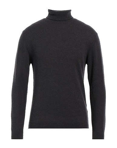 DANIELE FIESOLI Polo neck Charcoal 65% Merino Wool, 25% Polyamide, 10% Cashmere