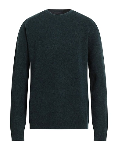 DANIELE FIESOLI Sweater Dark green 76% Merino Wool, 19% Polyamide, 5% Elastane