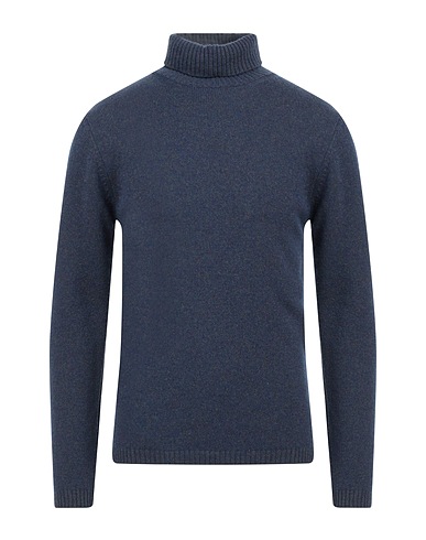 DANIELE FIESOLI Polo neck Midnight blue 100% Merino Wool