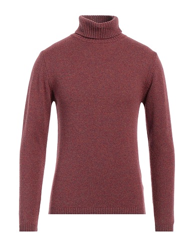 DANIELE FIESOLI Polo neck Antique rose 100% Merino Wool