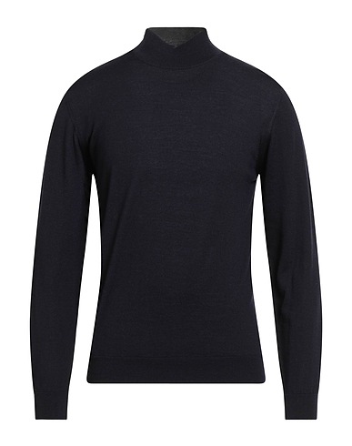 DANIELE FIESOLI Turtleneck Midnight blue 100% Merino Wool