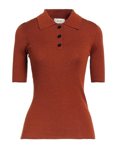 CRUSH Pullover Marrone 70% Lana, 30% Seta
