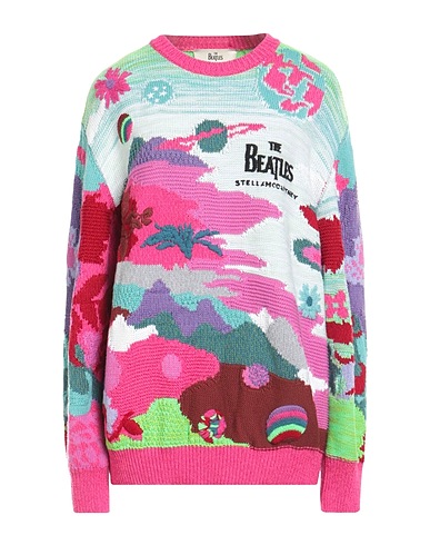 STELLA McCARTNEY Jumper THE BEATLES Fuchsia 57% Wool, 43% Cotton, Polyester