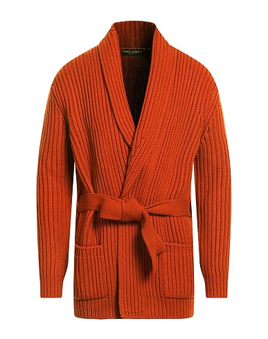 DOLCE&GABBANA Cardigan Rust 100% Cashmere