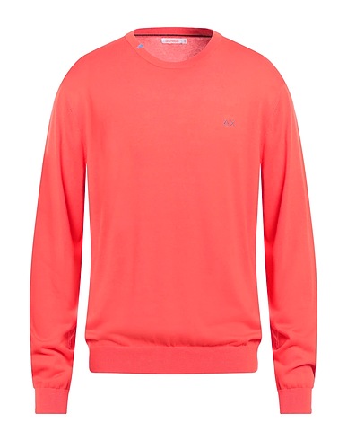 SUN 68 Pullover Corallo 100% Cotone