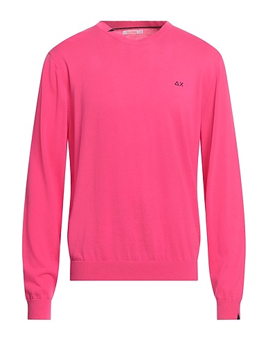 SUN 68 Pullover Fucsia 100% Cotone