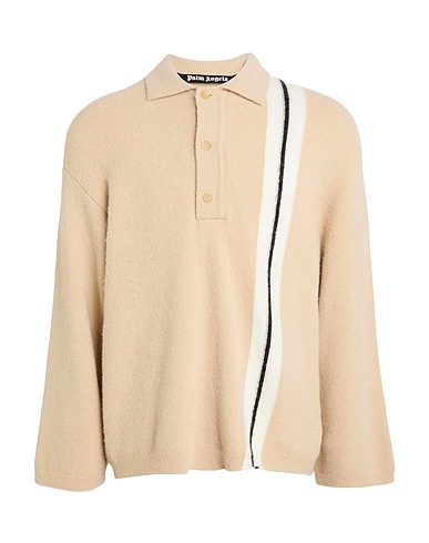PALM ANGELS Sweater Beige 37% Polyamide, 26% Acrylic, 25% Alpaca wool, 10% Virgin Wool, 2% Elastane