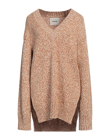 AERON Sweater Brown 67% Cotton, 26% Wool, 7% Polyamide