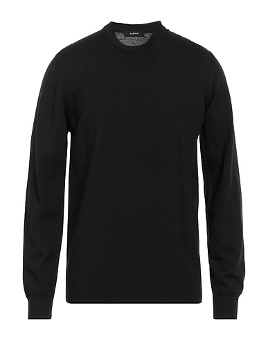 ALPHA STUDIO Sweater Black 100% Merino Wool