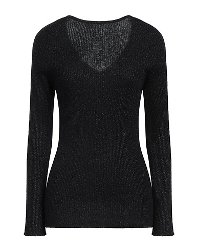 FABIANA FILIPPI Pullover Nero 42% Viscosa, 26% Altre Fibre, 16% Lana di alpaca, 16% Lana mohair