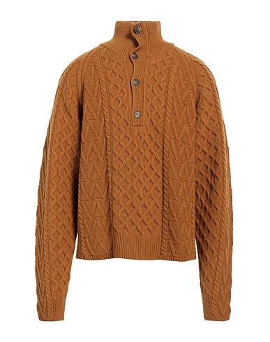 WOOD WOOD Polo neck Camel 80% Wool, 20% Polyamide