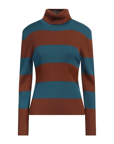 CIRCOLO 1901 Polo neck Brown 100% Virgin Wool