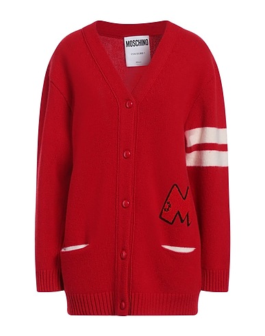 MOSCHINO Cardigan Red 100% Virgin Wool