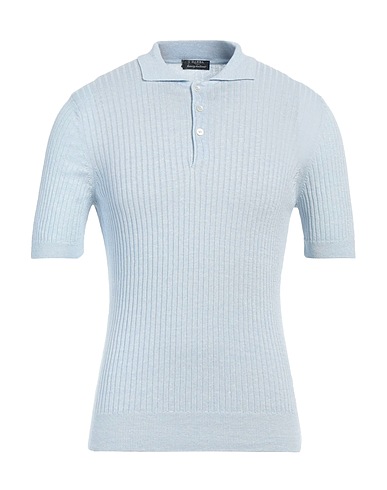 BARBA Napoli Sweater Sky blue 68% Linen, 32% Cotton