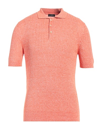 BARBA Napoli Jumper Orange 68% Linen, 32% Cotton