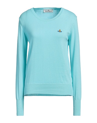 VIVIENNE WESTWOOD Jumper Turquoise 100% Cotton