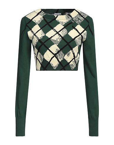 BURBERRY Jumper Green 100% Cotton