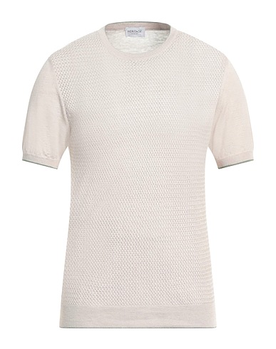 HERITAGE Pullover Beige 65% Leinen, 23% Baumwolle, 12% Polyester
