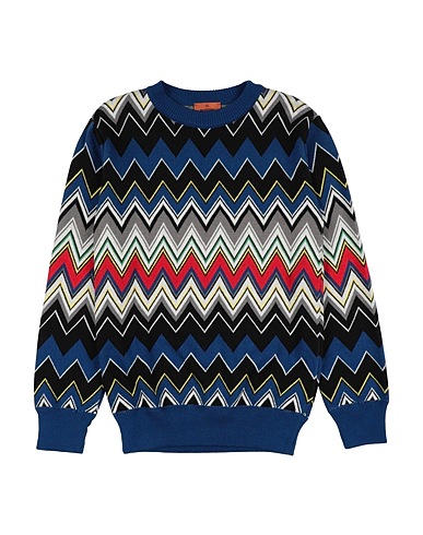 MISSONI KIDS Jumper Blue 85% Cotton, 15% Cashmere