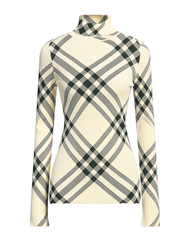 BURBERRY Turtleneck Cream 84% Viscose, 16% Polyester, Polyamide, Elastane