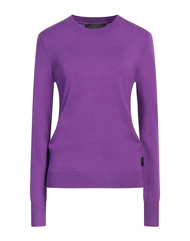 JOHN RICHMOND Jumper Purple 50% Viscose, 28% Polyester, 22% Nylon