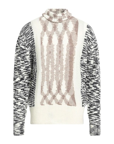 DANIELE FIESOLI Polo neck White 70% Merino Wool, 21% Polyamide, 9% Nylon