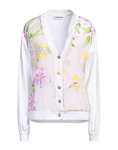 LEONARD Paris Cardigan Rosa chiaro 50% Cotone, 50% Modal, Seta