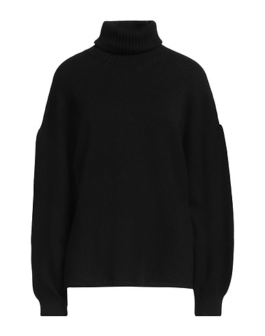 MAX MARA Polo neck Black 70% Wool, 30% Cashmere