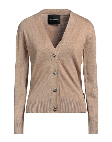 JOHN RICHMOND Cardigan Gold 57% Viscose, 23% Nylon, 20% Lurex®
