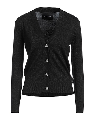 JOHN RICHMOND Cardigan Black 57% Viscose, 23% Nylon, 20% Lurex®