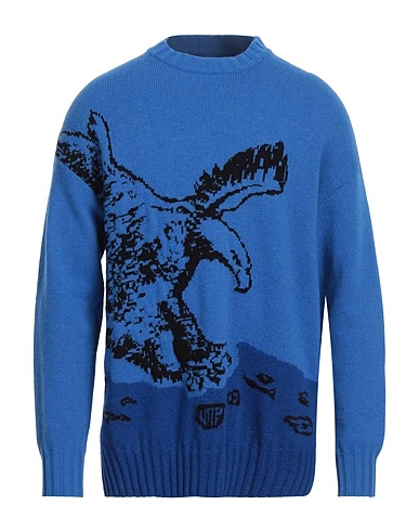 EMPORIO ARMANI Jumper Blue 80% Wool, 20% Polyamide