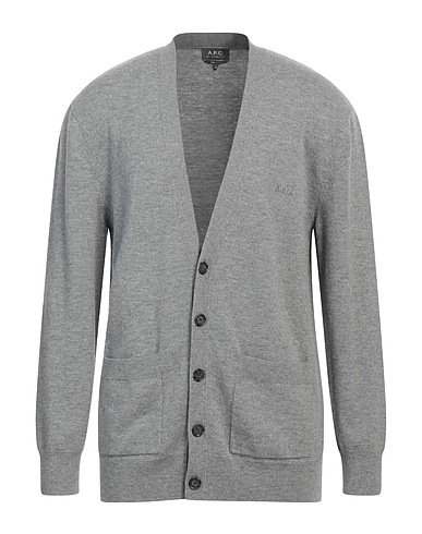 A.P.C. Cardigan Light grey 100% Virgin Wool