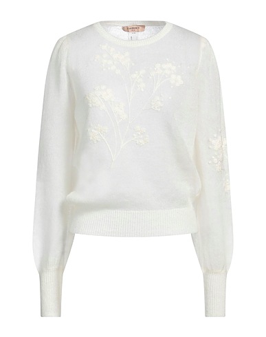 TWINSET Jumper Ivory 40% Polyamide, 30% Mohair wool, 30% Wool