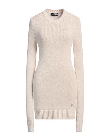 DOLCE&GABBANA Knit dress Beige 75% Llama wool, 25% Polyamide
