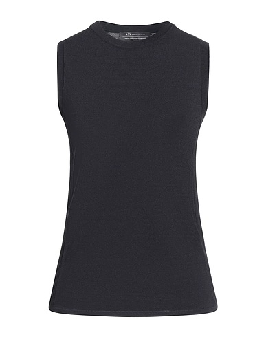 ARMANI EXCHANGE ニットベスト ブラック レーヨン 68% / ナイロン 32%