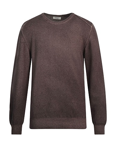 CROSSLEY Sweater Dark brown 50% Wool, 50% Cashmere