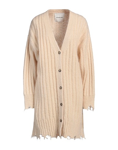 HERSKIND Cardigan Beige 43% Mohair wool, 42% Wool, 15% Polyamide