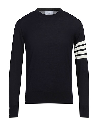 THOM BROWNE Sweater Midnight blue 100% Virgin Wool