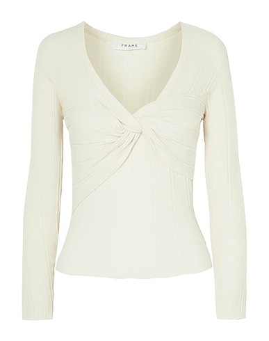 FRAME Jumper Ivory 62% Viscose, 25% Elastane, 13% Polyester
